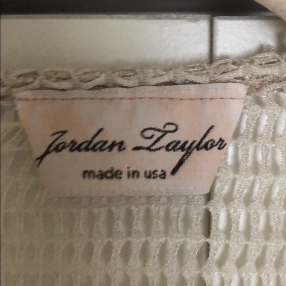 Jordan Taylor Swim Tan Mesh Swimsuit Coverup - Picture 2 of 3